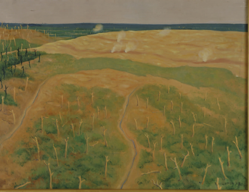 Félix Vallotton, Bolante (Argonne). Les premières lignes allemandes, 1917, huile sur toile.