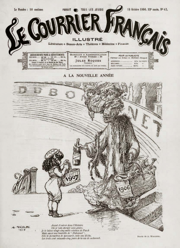 Une du Courrier français, 18 octobre 1906.