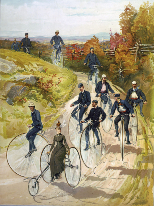 Woman on tricycle, followed by men on penny-farthings, Hy Sandham, 1887. Une feuille de route ((http://vu.fr/3r6) a été publiée par le MCC, en 2014, pour répondre aux enjeux actuels du web de données.