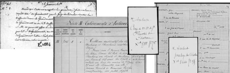 Les registres des actes notariés sont
            l’une des sources historiques les plus consultées aux Archives
            nationales.