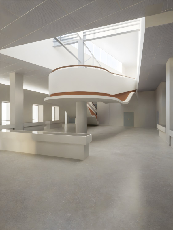 Esquisse 3D du futur espace muséographique de la BU Joseph Fourier