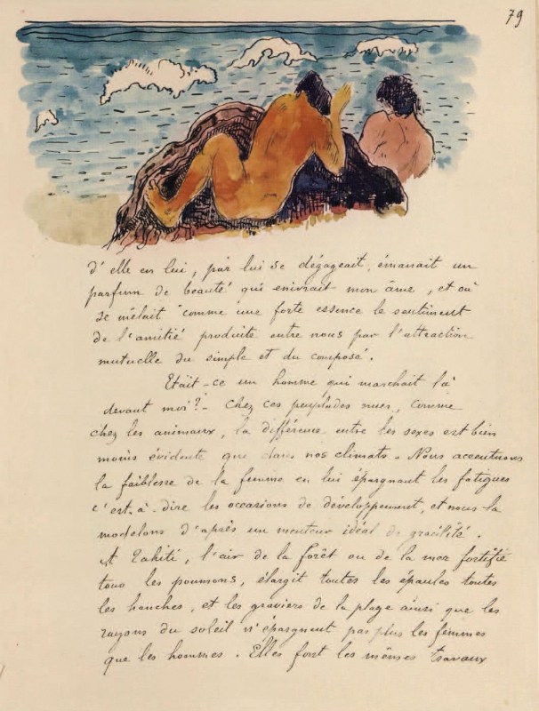 Fac-similé du manuscrit original de Paul Gauguin Noa Noa, Julius Meier-Graefe, éd. Scientifique [1928].