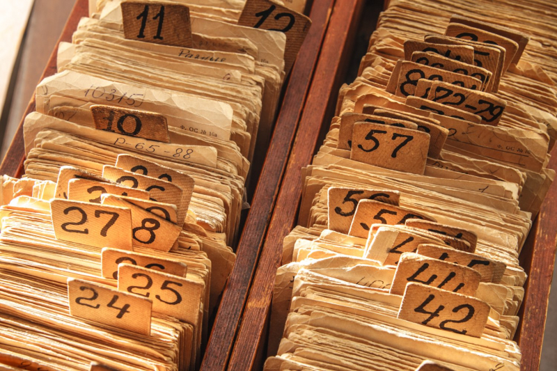 Fiches de catalogues d’index