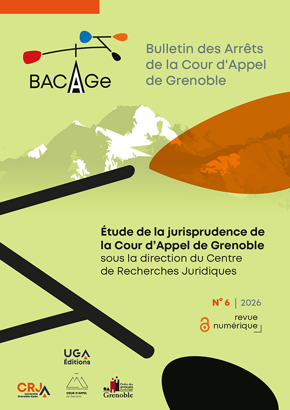 Couverture BACAGe 6