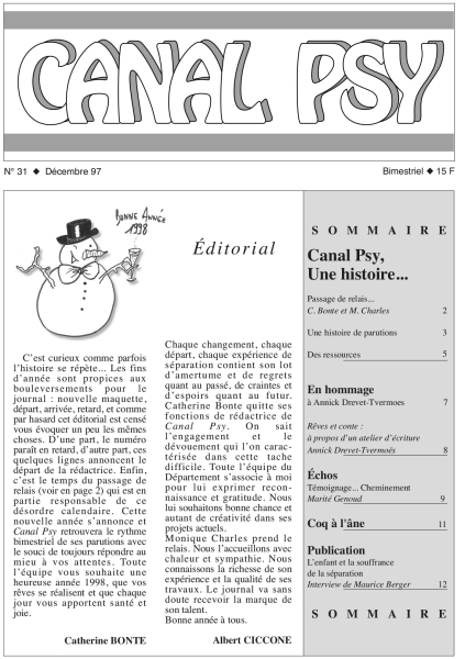 Couverture du n°31