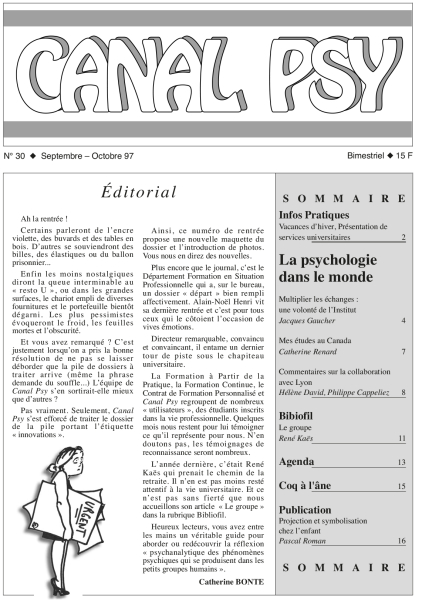 Couverture du n°30