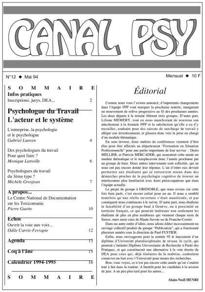 Couverture du n°12