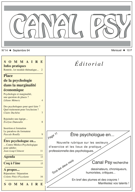 Couverture du n°14
