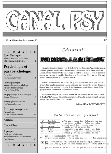 Couverture du n°16