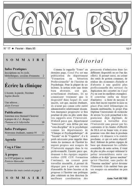 Couverture du n°17