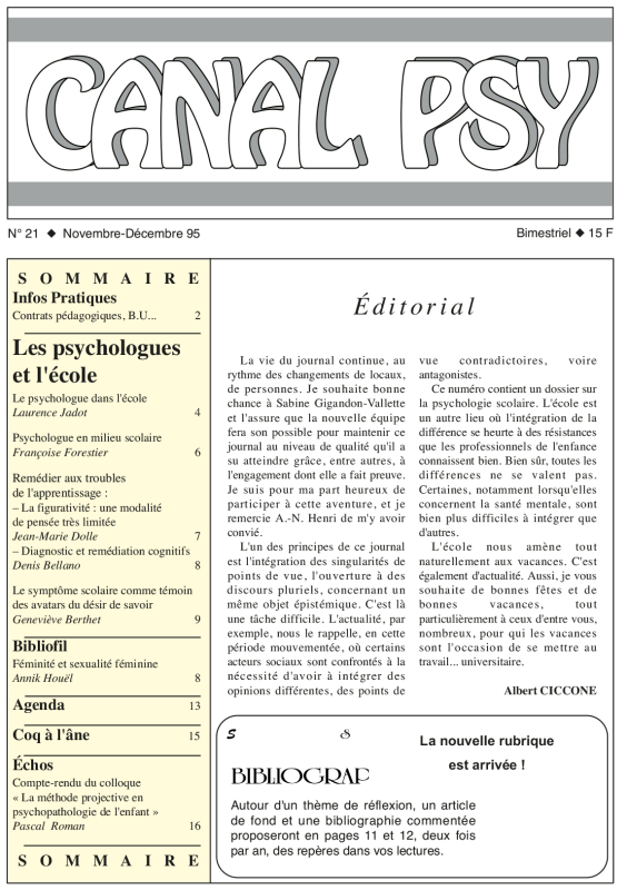 Couverture du n°21