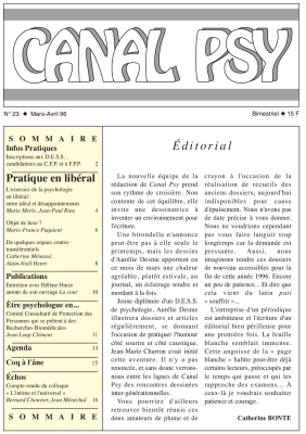 Couverture du n°23