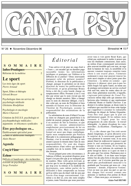 Couverture du n°26