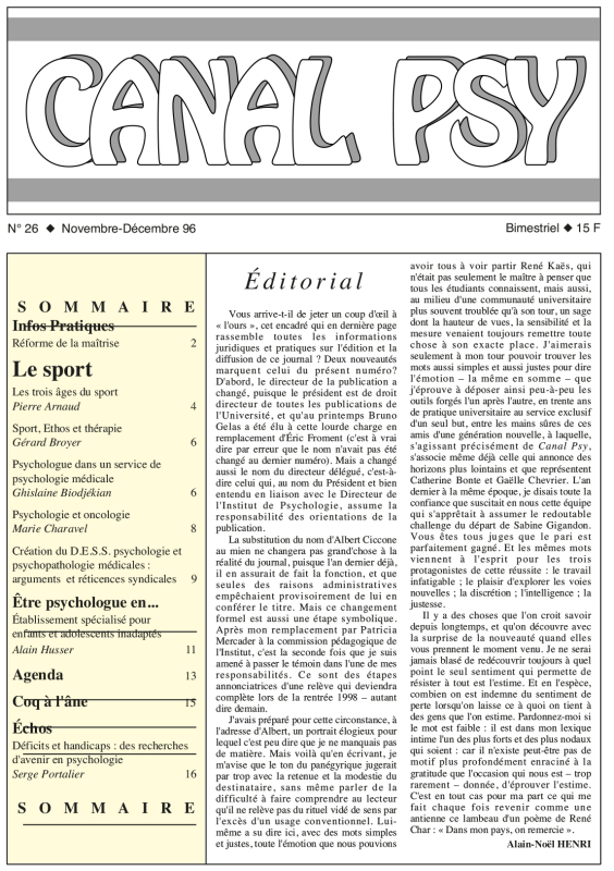 Couverture du n°26