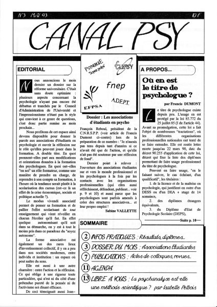 Couverture du n°3