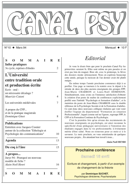 Couverture du n°10