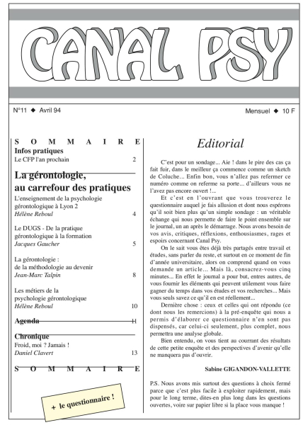 Couverture du n°11