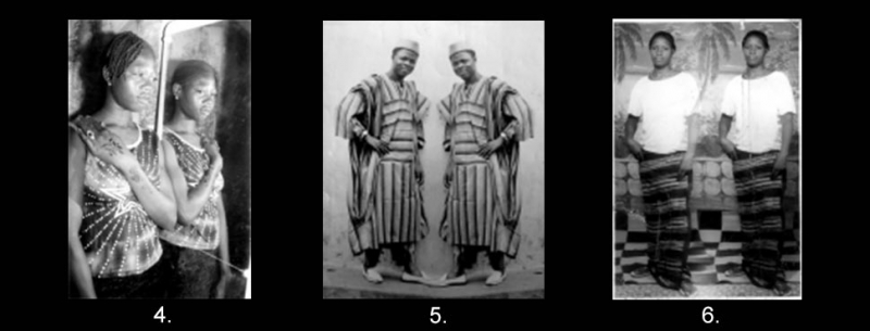 4. Sans titre ; 5. Autoportrait en ibeji ; 6. Sans titre.