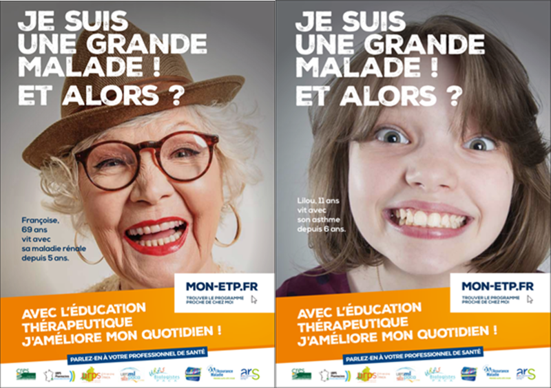 Figure 1 « Je suis une grande malade ! Et alors ? » 1/2 et 2/2