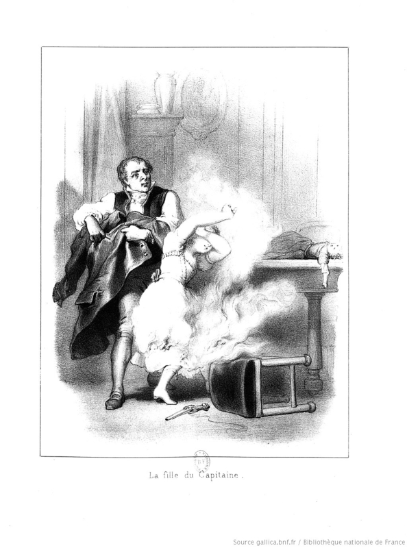 Fig. 1. « La fille du Capitaine. », Histoires de sept poupées, Paris, Bernardin-Béchet, 1869, n. p. [entre les pages 32 et 33].