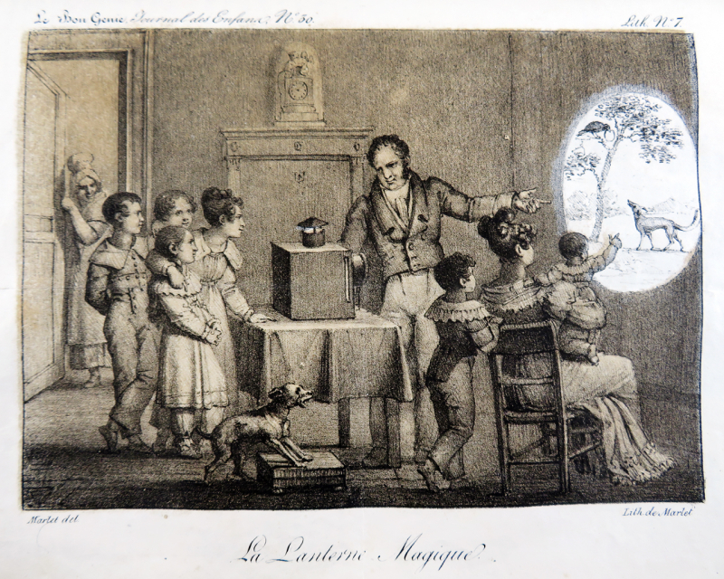 Ill. 10. Jean-Henri Marlet, « La lanterne magique », Le Bon Génie. Journal des enfants, 1824.