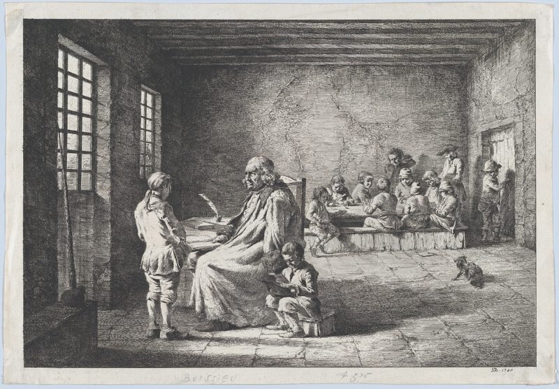 Ill. 8. Jean-Jacques de Boissieu, Le Grand Maître d’école, eau-forte, 1780.