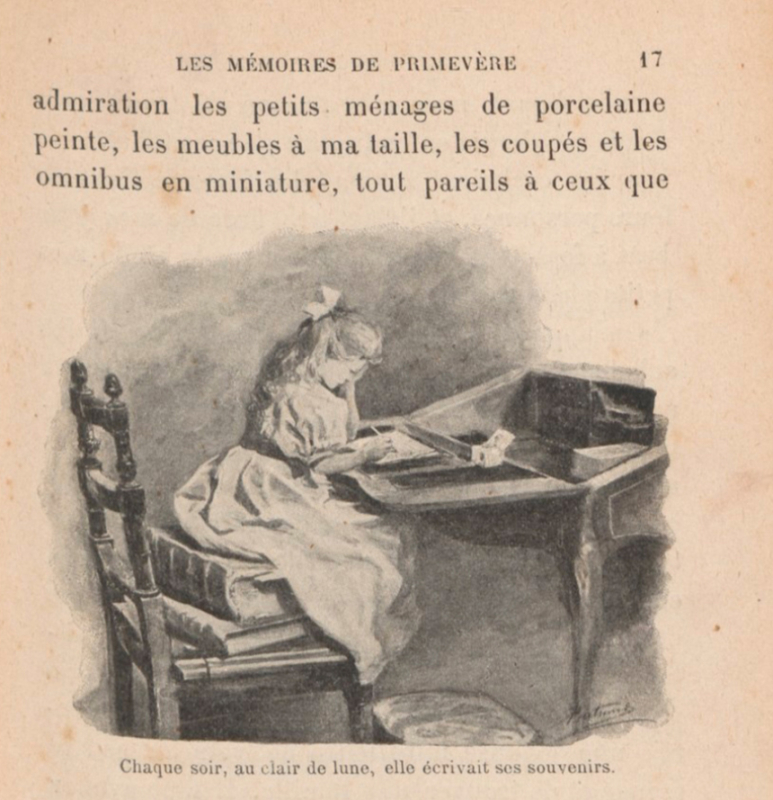 Fig. 4. Gabriel Franay, Les Mémoires de Primevère, Paris, Armand Colin, 1898, p. 17.