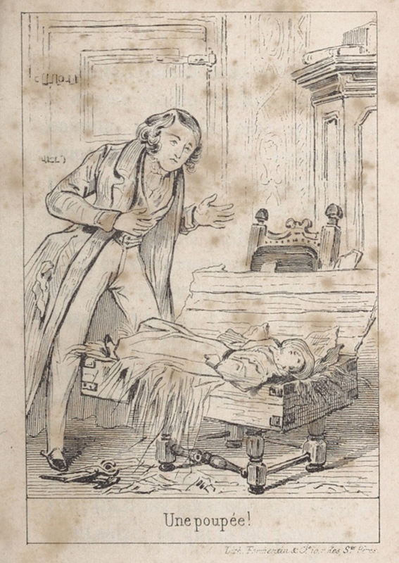 Fig. 2. « Une poupée ! », Suite des Mémoires d’une poupée, éd. cit., n. p. [entre les pages 16 et 17].