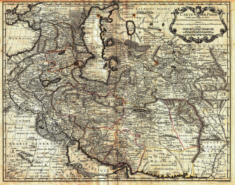La Carte de l’Iran en 1724.