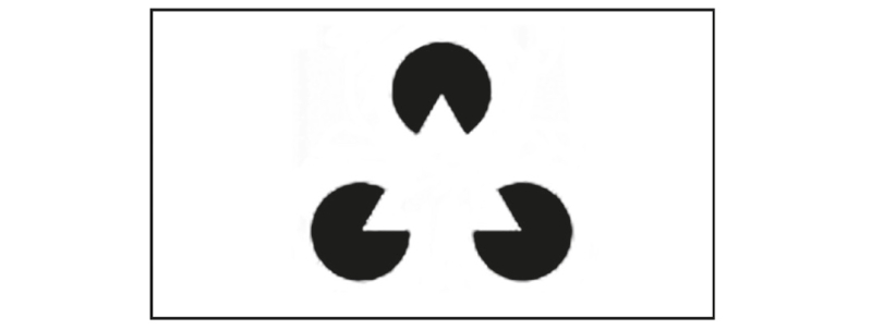 Figure 1. – Le Triangle de Kanisza.