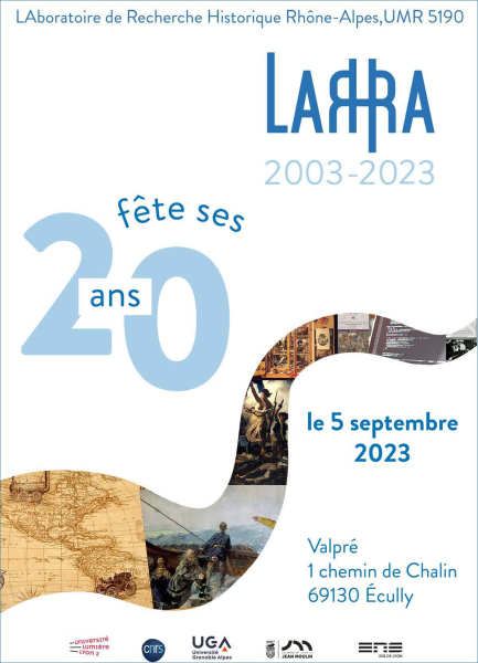 Affiche réalisée pour les 20 ans du LARHRA