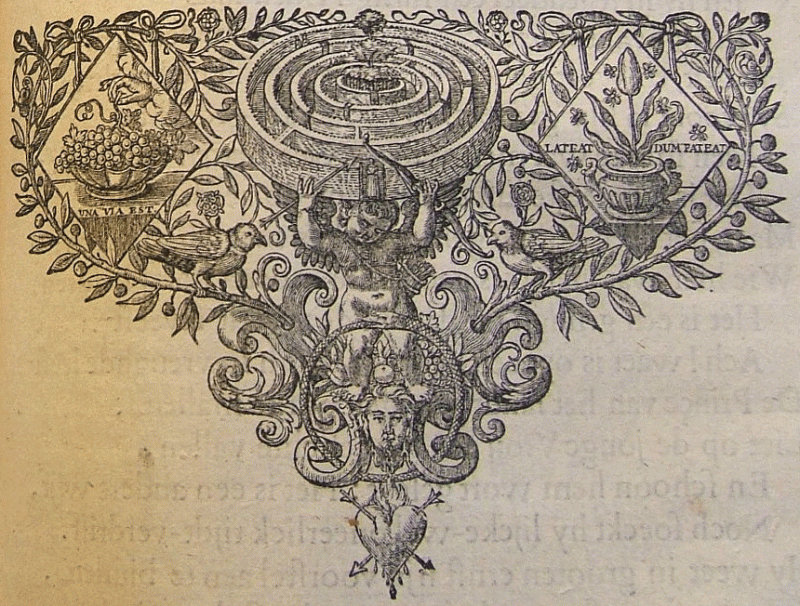 Ill.  5 : Anonyme, cul-de-lampe, pl. : J. Cats, Trou-ringh, op. cit., 1637, trois premières parties, Cliché auteur