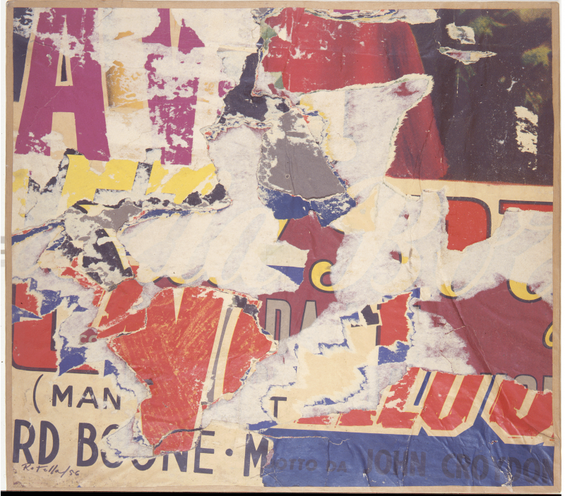 Mimmo Rotella, Un pezzo da film, 1956