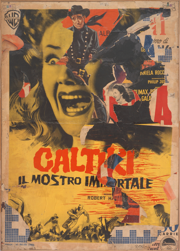 Mimmo Rotella, Il mostro immortale or CALTIKI, 1961