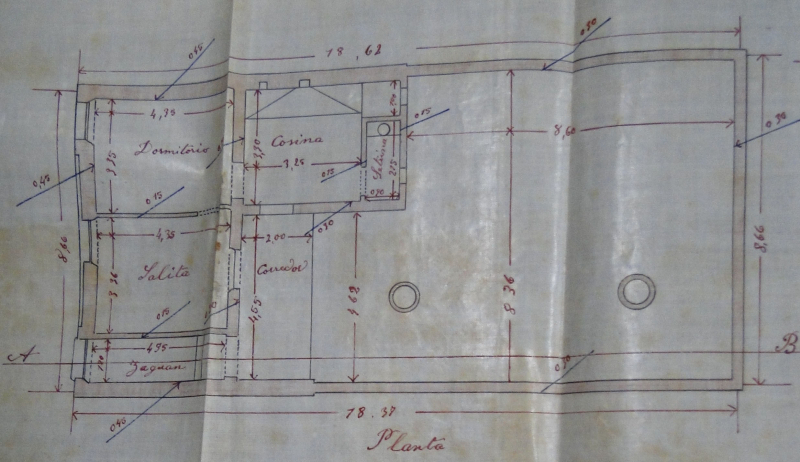 Ill. 2 : Plan de la maison de Francisco Belosa. Permis de construire délivré par l’Intendance de Buenos Aires en 1888