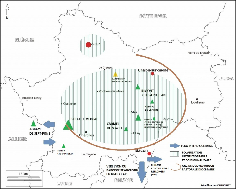 Options épiscopales dans le diocèse d’Autun et polarisation communautaire en 2013