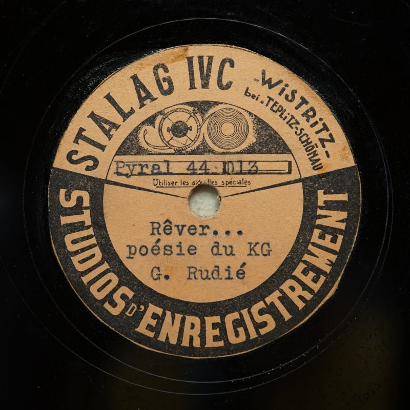 Rêver..., poésie du Kriegsgefangener , Gilbert Rudié. 