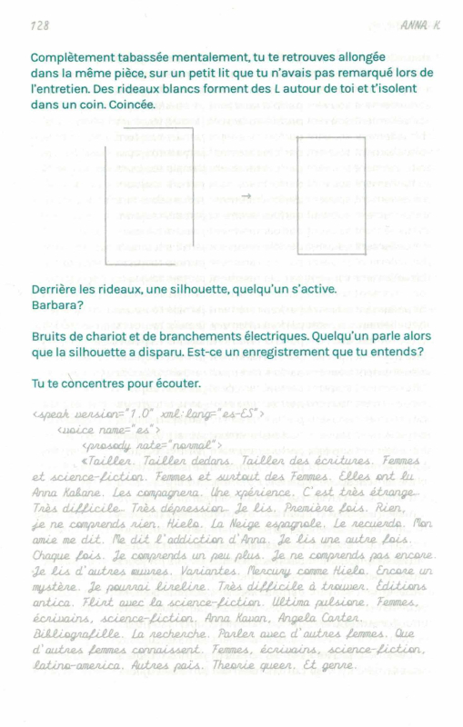 Figure 7 : Anna K, p. 128. Reproduit avec l’aimable autorisation de Catherine Lenoble et des éditions HYX.