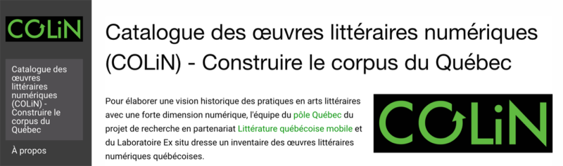 L’idée d’établir un corpus (numérique)