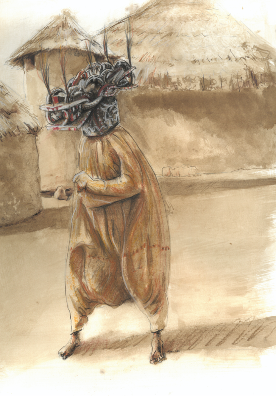 Masque mortuaire wambele ou wanyugo (2)