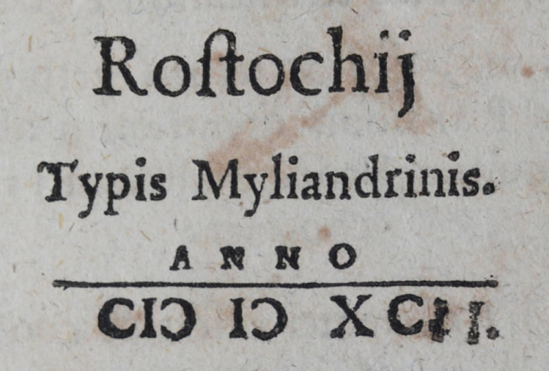 Fig. 3. Date modifiée a posteriori de l’édition de Rostock du Chronicon Saxoniæ de David Chyträus.