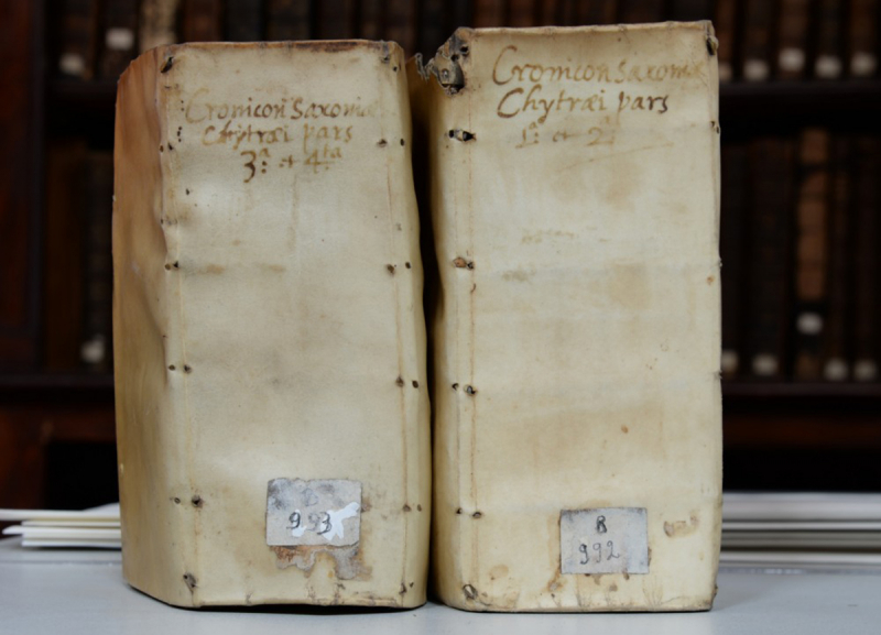 Fig. 4. Reliures des volumes B 992 et B 993.
