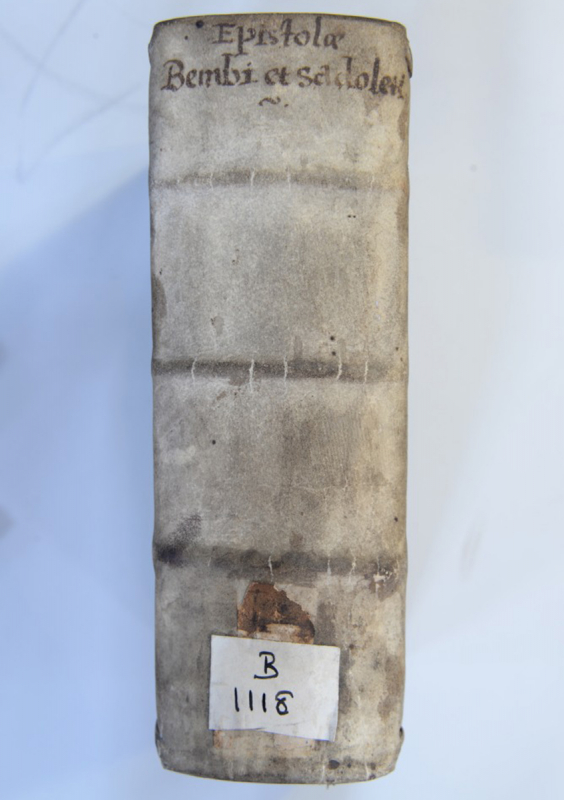 Fig. 6. Dos du recueil des lettres de Bembo et Sadoleto.