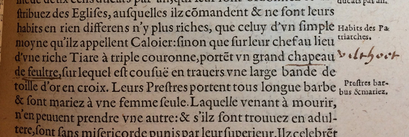Fig. 2. Nicolas de Nicolay, Les Navigations, peregrinations et voyages, faicts en la Turquie, Anvers, Willem Silvius, 1576, USTC 1421, UBU T qu 74, p. 302.