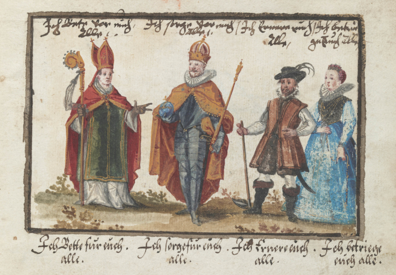 Fig. 5 : Hans Ludwig Pfinzing von Henfenfeld, Stammbuch, 1580-1625, fo 144 ro (exemplaire Msc. Hist. 176, Staatsbibliothek Bamberg).