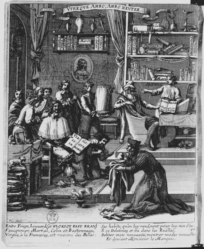 Fig. 2. Frontispice du Virgile goguenard, Paris, Antoine de Sommaville, 1652.
