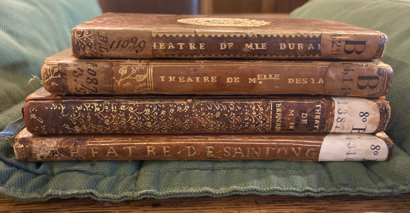 Fig. 2. Recueils factices de théâtre de femmes formés par le duc de La Vallière