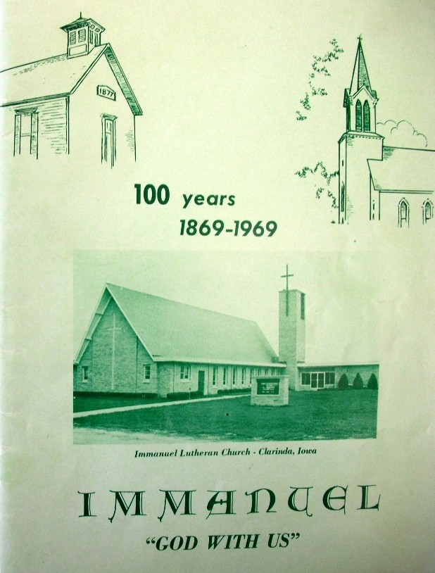 Figure 3. – Cover image of the Immanuel Lutheran Church of Clarinda, Iowa showing institution success through the various buildings depicted.