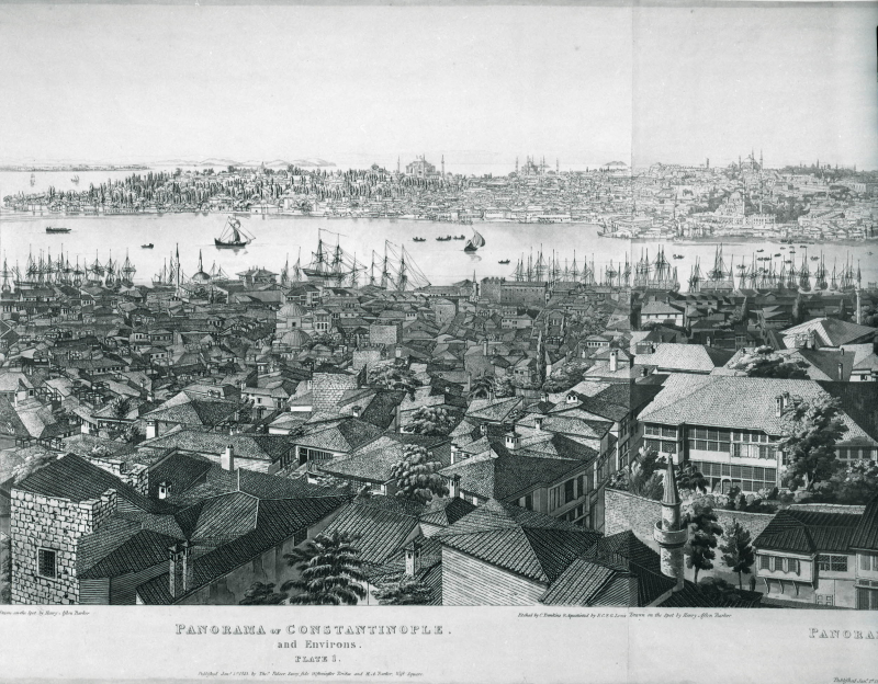 Figure 3. – Frederick Christian Lewis, d’après Henry Aston Barker, « Panorama de Constantinople et de ses environs », 1.