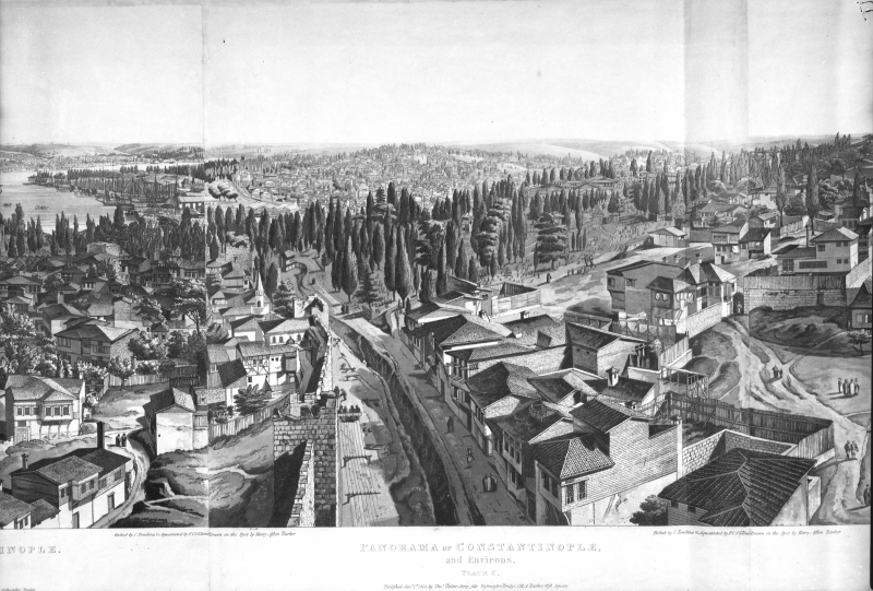 Figure 4. – Frederick Christian Lewis, d’après Henry Aston Barker, « Panorama de Constantinople de ses environs », 5.